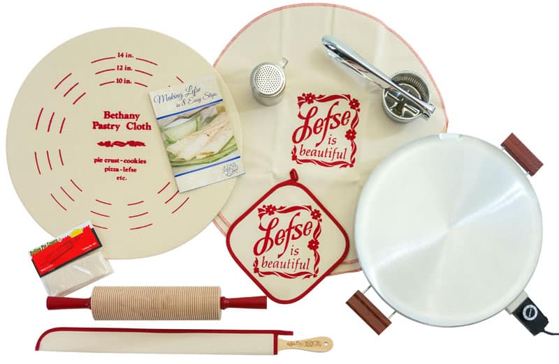 Lefse Traditions Kit - Aluminum 3 Lefse Traditions Kit Aluminum Grill