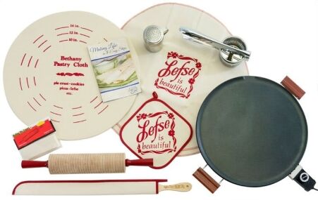 Lefse Traditions Kit - Nonstick 3 Lefse Traditions Kit Non-Stick Grill